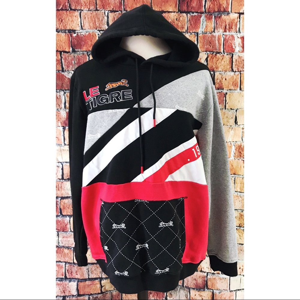 Le Tigre Authentic Embroidered Hoodie Sweatshirt